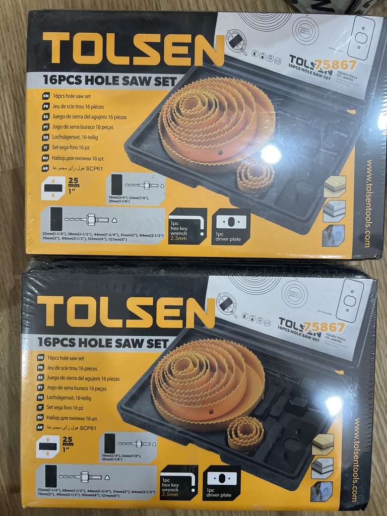 SCIE A CLOCHE 16PCS TOLSEN