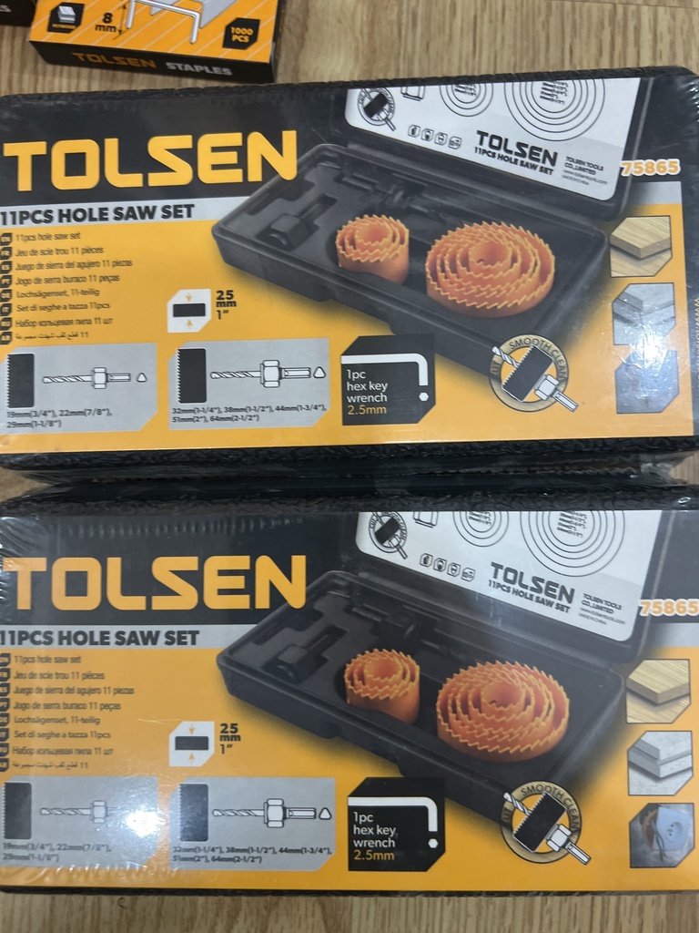 SCIE CLOCHE 11 PCS TOLSEN
