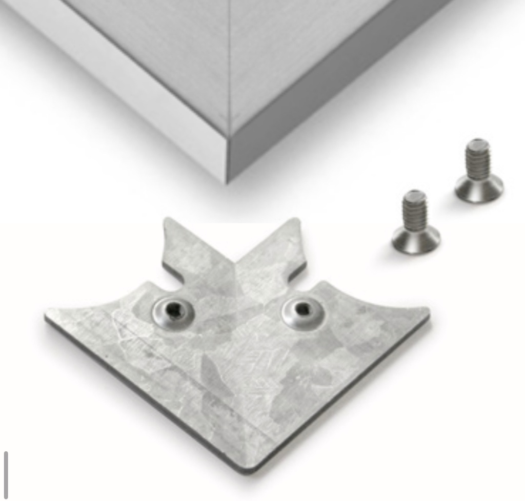 PLASTIMODUL  SET EQUERRES PROFIL VITRE MT45/50 4PCS