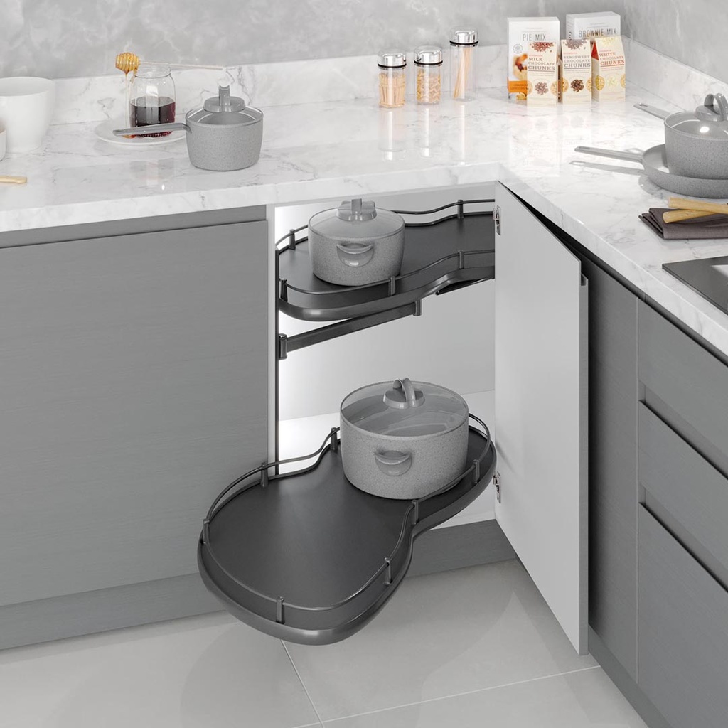 KT HARICOT 900MM GAUCHE ANTRACITE A011M2-L