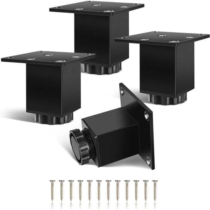 KHA PIED CARRE 8CM NOIR