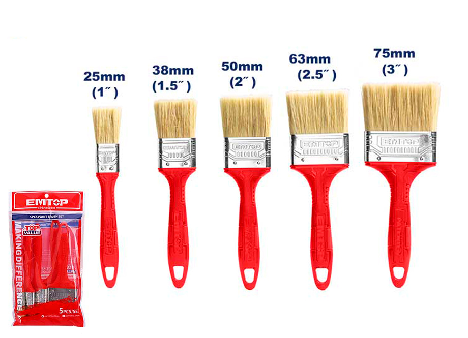 EMTOP JEUX PINCEAU 5PCS