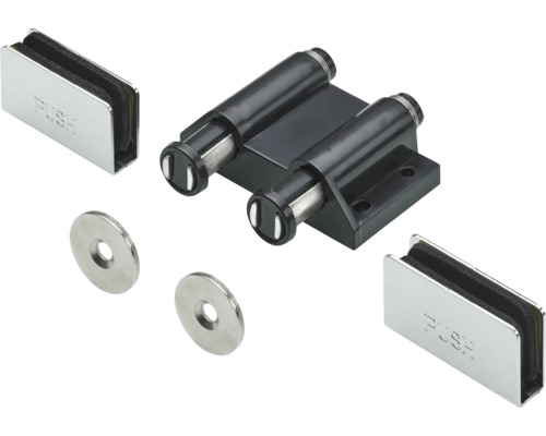 LOQUETEAU DOUBLE NOIR MAGNETIQUE TIP-ON POUR VITRE