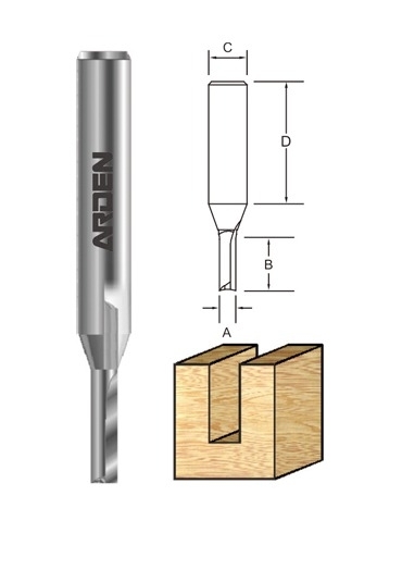 CNC ARDEN FRAISE 0107 1/2*3*15H