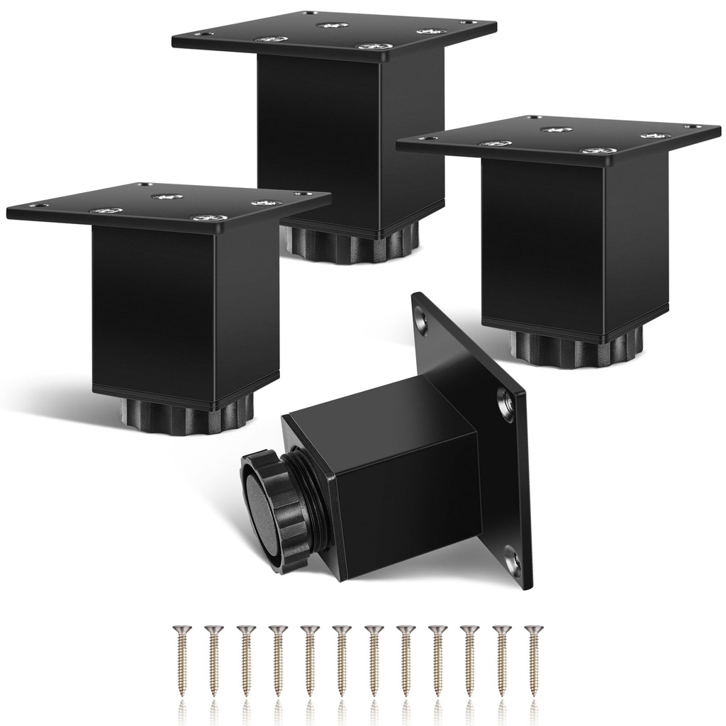 KHA PIED CARRE 15CM NOIR