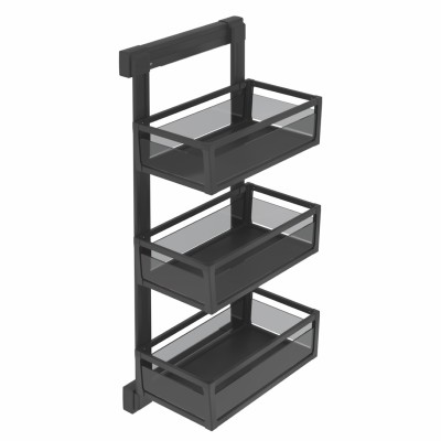 STARAX 3 ETAGERES ALUMINIUM GAUCHE 325x475x1000 S-6721-A