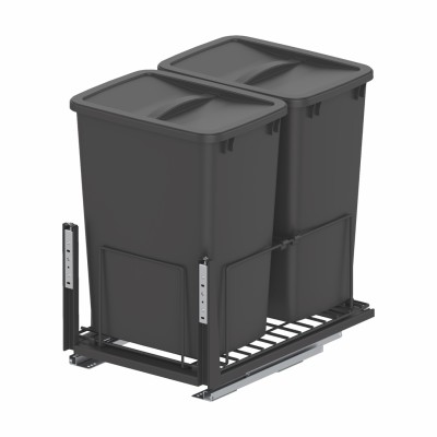 STARAX POUBELLE 40CM 35+35L S-2594-A