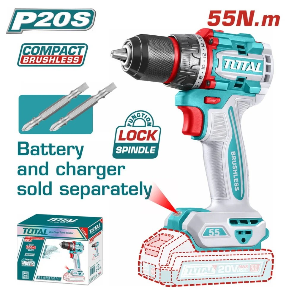 TOTAL VISSEUSE 20V SANS BATTERIE TDLI205581