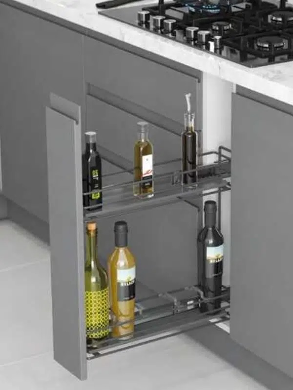 STARAX PORTE BOUTEILLE 15CM PLATEAU ANTRAZIT S-2219 A