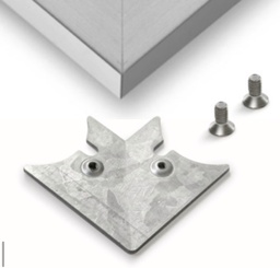 PLASTIMODUL  SET EQUERRES PROFIL VITRE MT45/50 4PCS