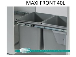 MERILL POUBELLE MAXI FRONT 40CM 2*20L