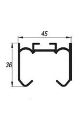 LUCIDO RAIL HAUT/BAS SUSPENDU L-3128-3 LUCIDO L-3703
