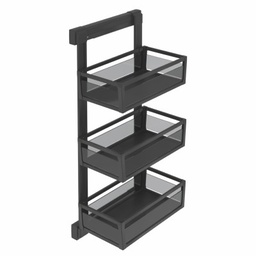 STARAX 3 ETAGERES ALUMINIUM GAUCHE 325x475x1000 S-6721-A