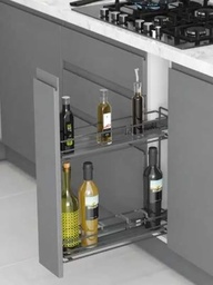 STARAX PORTE BOUTEILLE 15CM PLATEAU ANTRAZIT S-2219 A